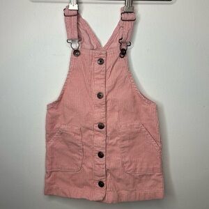 Oshkosh BGOSH Vestbak Size 3T Pink dress Skirtall Overalls Dress Pink Corduroy